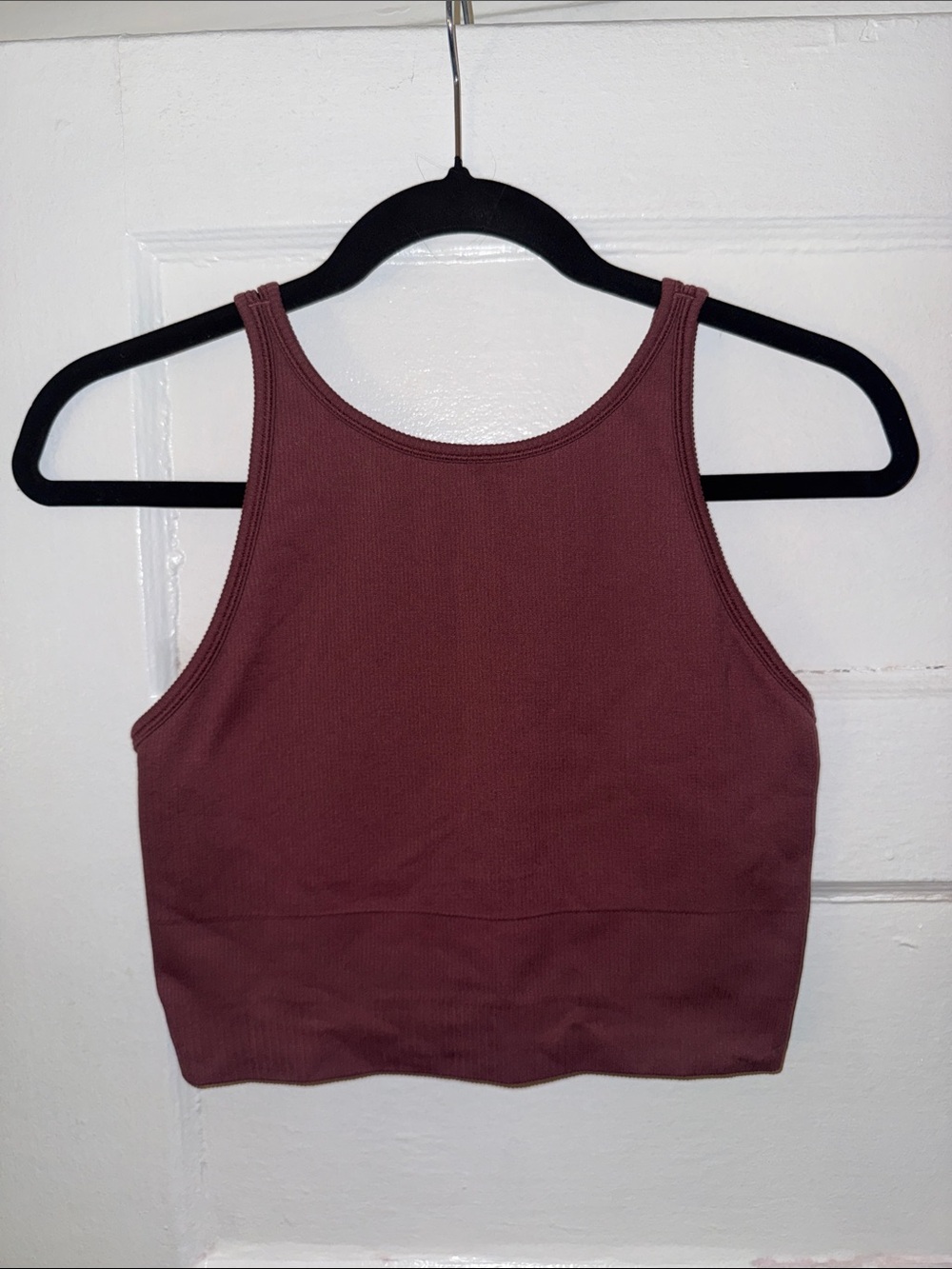 Athleta Plum Ribbed Crop Tank - Picture 2 of 3